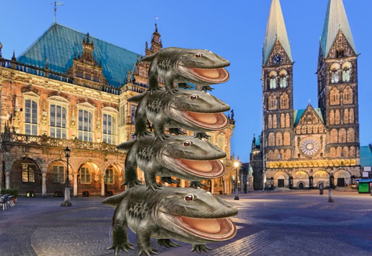 mkampHB's tweet photo. Niemand:

Bremer Stadtmusikanten vor 300 Mio Jahren: https://t.co/zDWyhKI18l