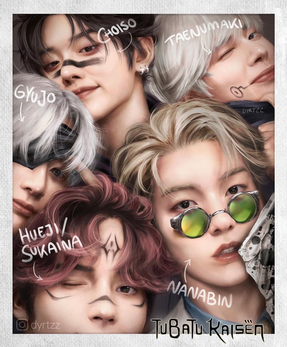 satozzn's tweet photo. TXT AS JJK CHARACTERS OMG https://t.co/jqsg6WYdLQ