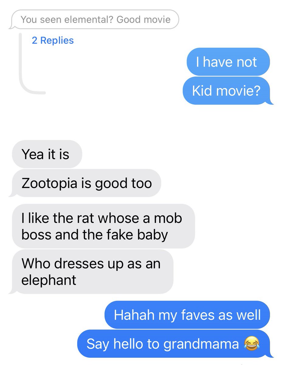 Does anyone else quote kid movies with their high school buddies? 

Man I really never saw this coming…