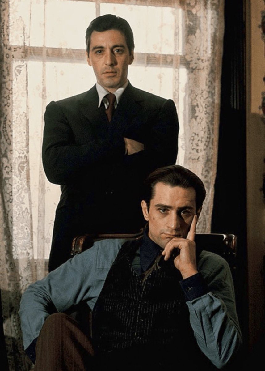 timecaptales's tweet photo. @fasc1nate Al Pacino and Robert De Niro During the Filming of The Godfather Part II in 1973 https://t.co/ztvNaNcP3Q