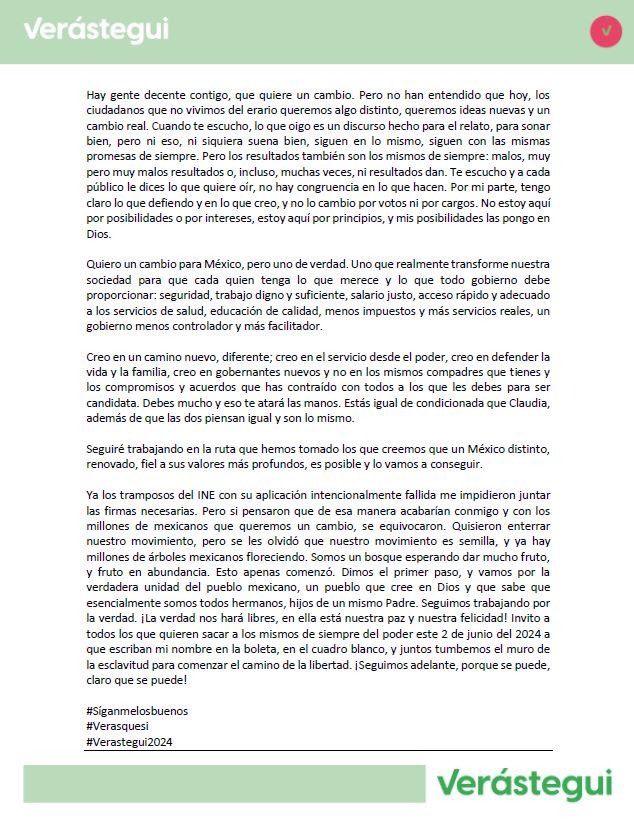 Xóchitl, hay demasiadas razones para no aceptar tu invitación. Lo haría con gusto, si no hubiera tantas razones para no hacerlo. Aquí van algunas.
<a href="/XochitlGalvez/">Xóchitl Gálvez Ruiz</a>
<a href="/lopezobrador_/">Andrés Manuel</a>
<a href="/Claudiashein/">Claudia Sheinbaum Pardo</a>