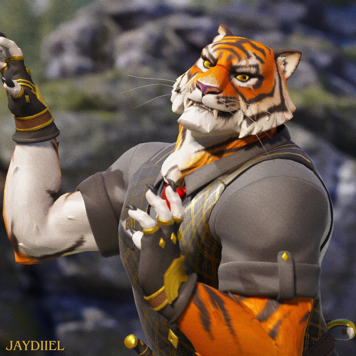 jaydiiel's tweet photo. Silly Tiger 
#Fortnite #Fortography https://t.co/bVZqE0kRD6