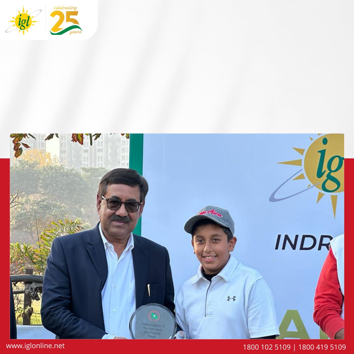 The youngest winner being 7 year old and the eldest winner being 72 years old. Tournament prizes were given by Mr. Pawan Kumar, Director (Comm), IGL and Mr. Amandeep Singh, Sr. VP (PNG Mktg., CC &amp; CSR), Lt Gen AKS Chandele ,President ,UPGS among others.
#innovation  #excellence