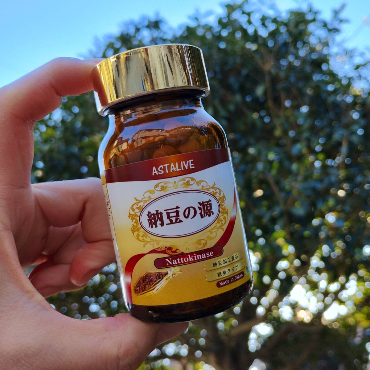 VynLkATU6P80UNN's tweet photo. コエタスのモニターキャンペーンでいただいた「納豆の源」のレビュー
日本ナットウキナーゼ協会の認証マーク付き。ナットウキナーゼが2000UF以上入っているそうです。1日2粒目安
#コエタス #PR #ASTALIVE #納豆の源 #ナットウキナーゼ #日本ナットウキナーゼ協会 #サプリメント #納豆サプリ https://t.co/Gu1zbaMx0m