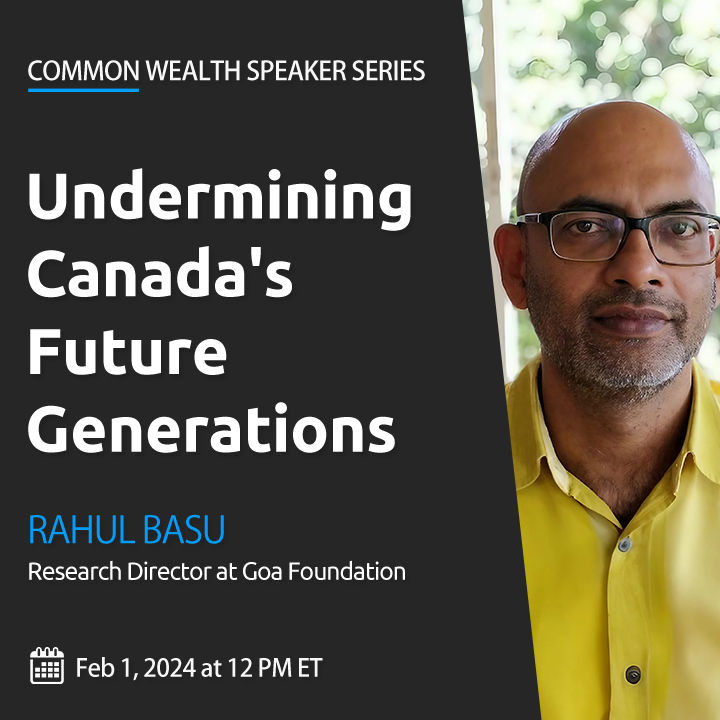 Common Wealth 🍁 (@commonwealth_ca) on Twitter photo Thrilled to welcome <a href="/rahulbasu/">Rahul Basu</a>, Research Director at <a href="/goafoundation/">Goa Foundation</a>, as our guest speaker on Feb 1st, 2024, 12 PM Eastern!
🌍 Join us for a crucial discussion on safeguarding Canada's mineral wealth for future generations.
Register here → commonwealth.ca/communitycall Thrilled to welcome <a href="/rahulbasu/">Rahul Basu</a>, Research Director at <a href="/goafoundation/">Goa Foundation</a>, as our guest speaker on Feb 1st, 2024, 12 PM Eastern!
🌍 Join us for a crucial discussion on safeguarding Canada's mineral wealth for future generations.
Register here → commonwealth.ca/communitycall