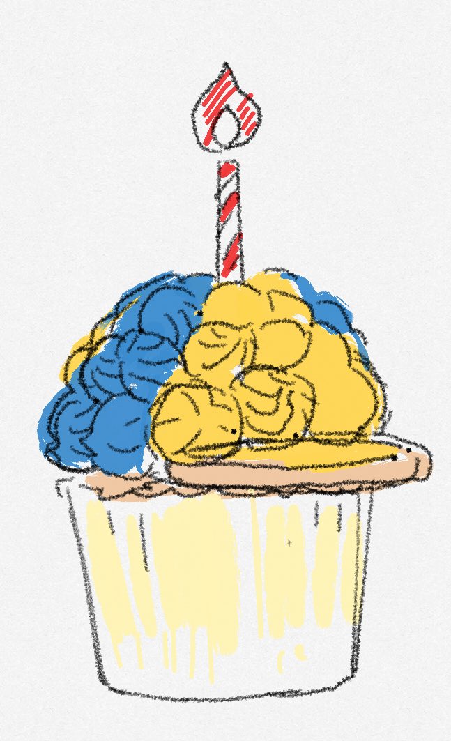 「明後日誕生日だしこういうカップケーキ食べたい 」|山羊のイラスト