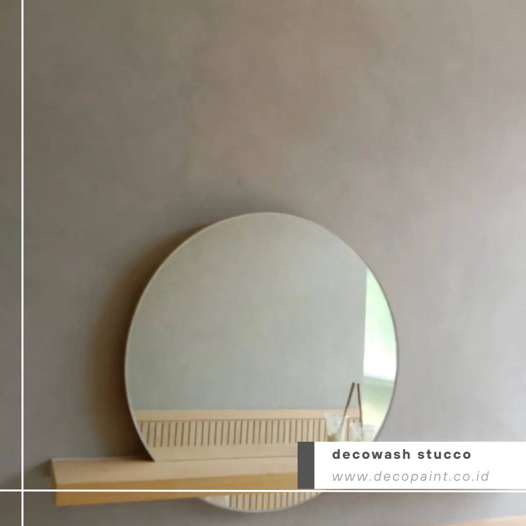 Sweet Grey Minimalist Wall Art by @decopaint.indo 📷 #decopaint #sweetgrey #stucco #stuccoveneziano #stuccocement #decoration #wallart #interiordesign #cementlook #decowash #homesweethome #decocement