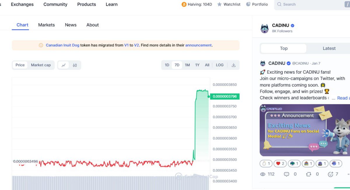 CADINUTOKEN's tweet photo. #CADINUTOKEN 🔥🧨🚀 https://t.co/02azJDd4Uc