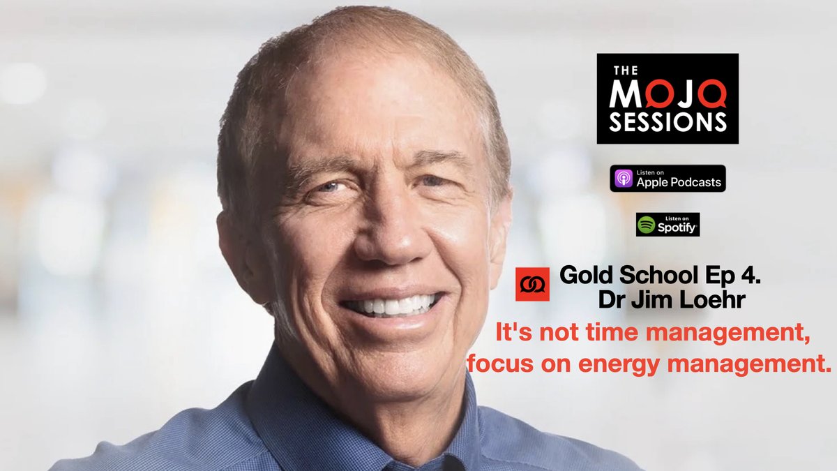 Most focus on time management; what if this year your focus was instead on energy management? No energy, no peak performance. Jim Loehr is a world-renowned performance psychologist, researcher, and author. Dr Loehr at shorturl.at/wAGH4 or search #themojosessionspodcast