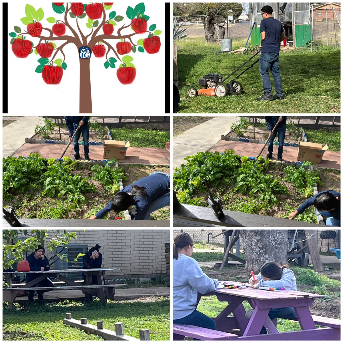 @IandGCenter #Students taking a break from the traditional classroom to create, beautify and protect our #OutdoorClassroom . #Together we create our  own #LearningSpaces where our #SelfEsteem takes off @SpaceX @usedgov @McAllenISD @McAllenISDCTE #StudentLegacy