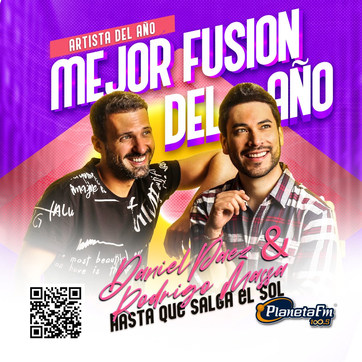FELICIDADES a DANIEL PÁEZ &amp; RODRIGO MASSA "MEJOR FUSIÓN DEL AÑO 2023"  #Hastaquesalgaelsol
 #PlanetaEcuador 🇪🇨
Estos son los Resultados

radioplanetafm.com.ec 
<a href="/DANIELPAEZMusic/">Daniel Paez</a> <a href="/jeanethja/">Jeaneth Salgado</a>