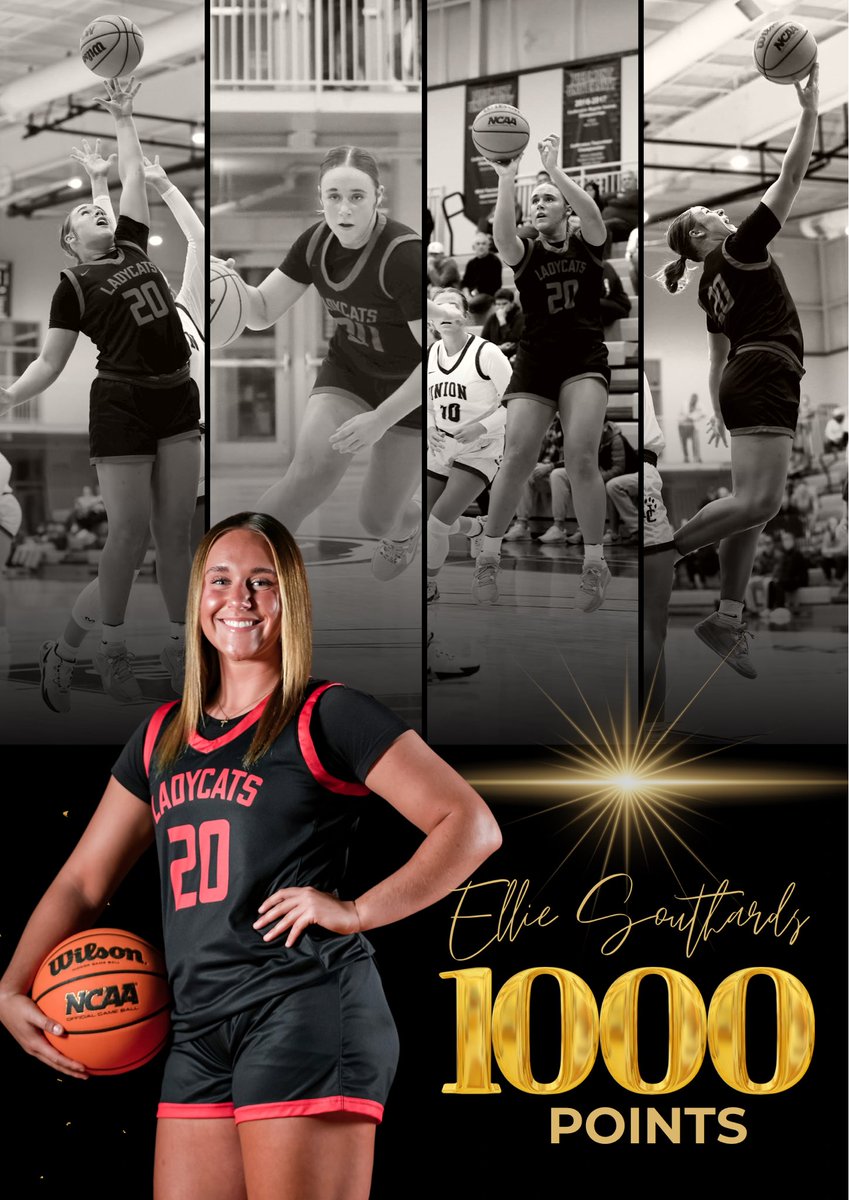 Congrats to our sharp-shooting Senior, Ellie Southards, on scoring her 1,000th point tonight!! Such a sweet moment to celebrate after an injury sidelined her for her sophomore year!! Love you, E!! ❤️
<a href="/EllieSouthards/">Ellie Southards</a> 
<a href="/BlueHoseWBB/">Presbyterian College Women’s Basketball</a>