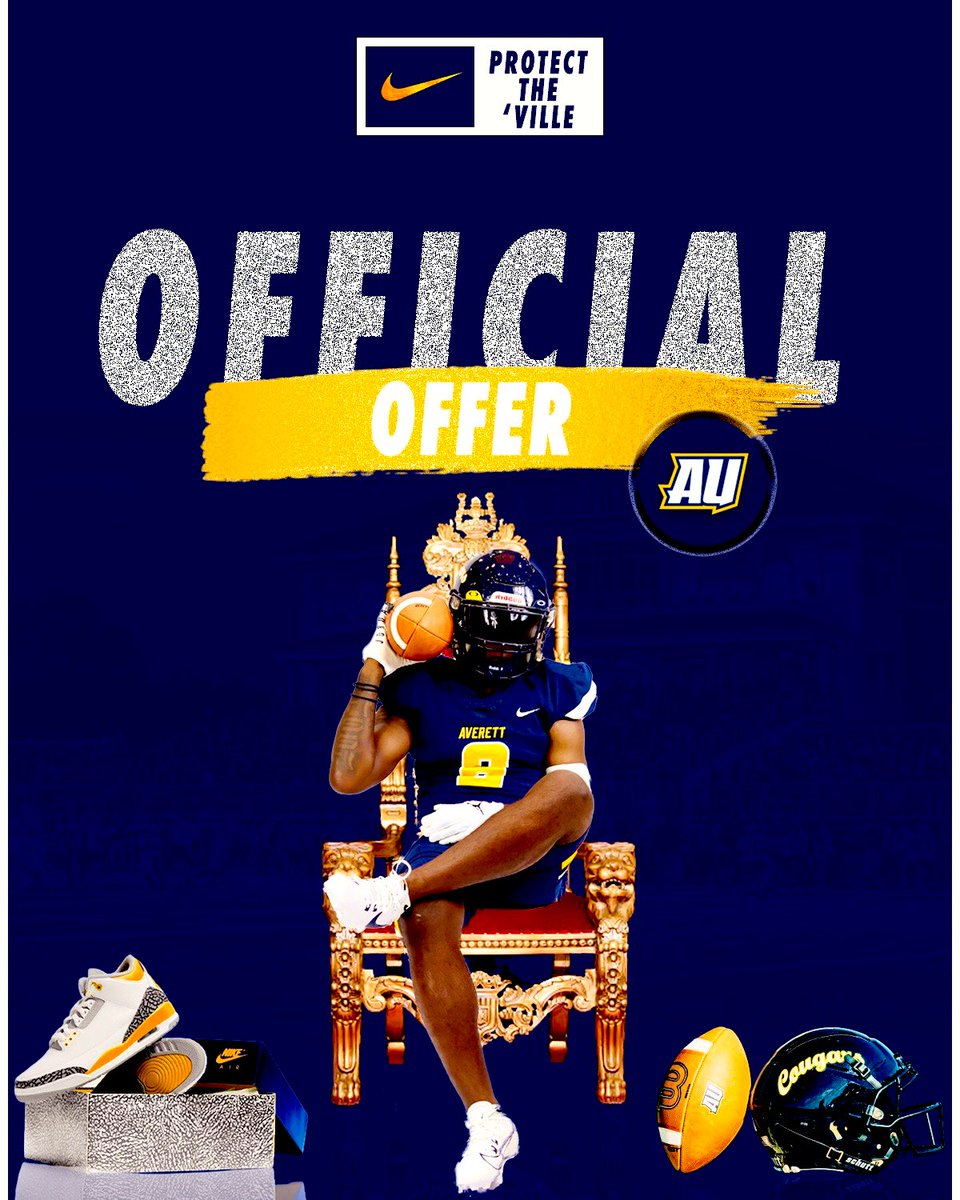 After a great visit at <a href="/AverettFootball/">Averett Football</a> and a talk with <a href="/coachphenry/">Coach-Patrick Henry</a> &amp; <a href="/CoachWills88/">Tyler Wills</a>  I am very blessed to have received an offer from <a href="/AverettU1859/">Averett University</a> #ProtectTheVille