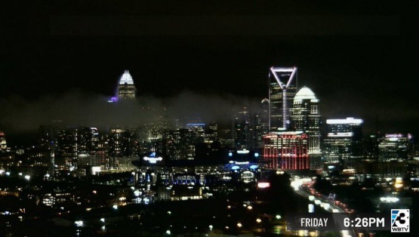 Friday night Charlotte. Storms out.