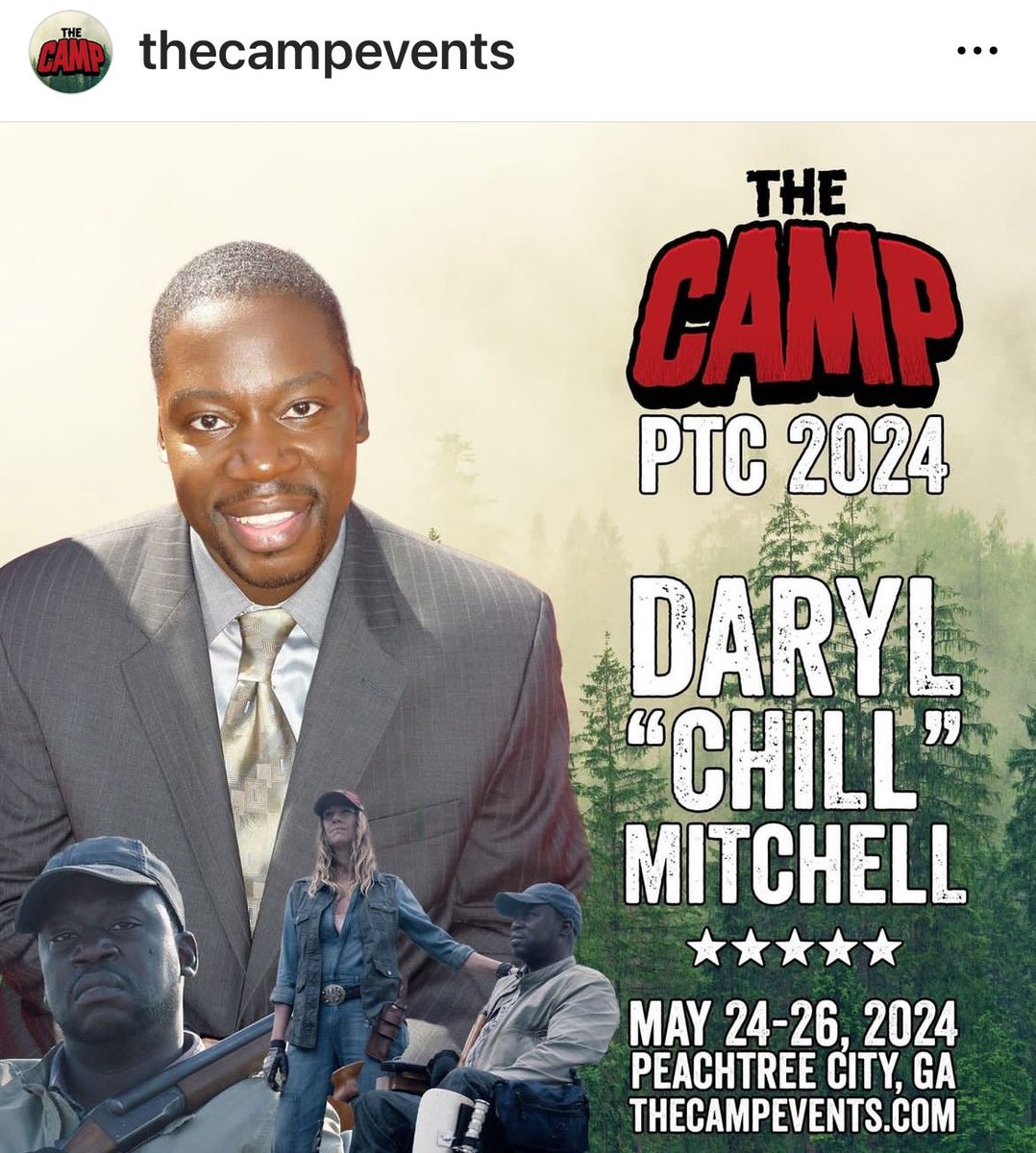 Shit on a STICK!! Sarah and Wendell will be together again at @TheCampEvents in May!! Get those tickets, y’all!! @Chillmitchell 😄❤️ #ftwd #fearfam #TWD