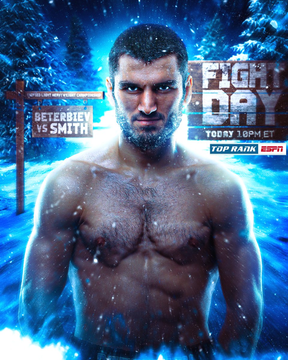 WINTER IS HERE 🥶

It's #BeterbievSmith fight day.
