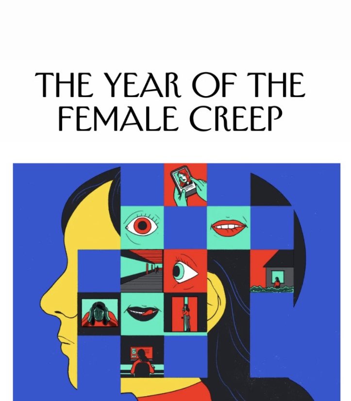 I loved this piece by @xwaldie in @NewYorker: “When someone is peeking, listening, or lurking, what holds her fascination is the spectacle of femininity being constructed.” If you desire more creepy women, I suggest my debut, A NOVEL OBSESSION, pub’d by @DuttonBooks 👀