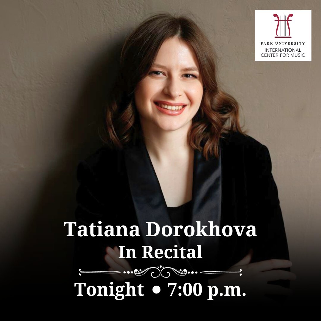 Today is the day! Join us this evening at 7:00 pm in the Graham Tyler Memorial Chapel for an extraordinary performance from our student and piano protege, Tatiana Dorokhova! #ParkICM #ParkProud #ParkICMstudents #StudentRecitals #InspiringMusicians #CampusEvents #ClassicalConcerts