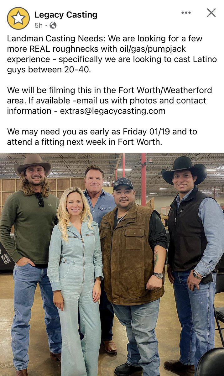Legacy Casting is looking for extras! #filmfortworth