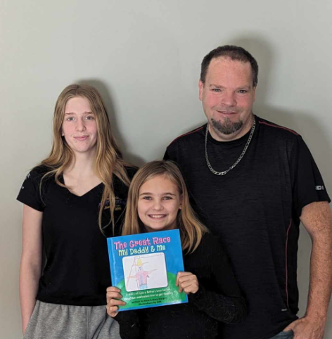 Just finished an interview for our local paper The Claresholm press with my daughter and our awesome illustrator!