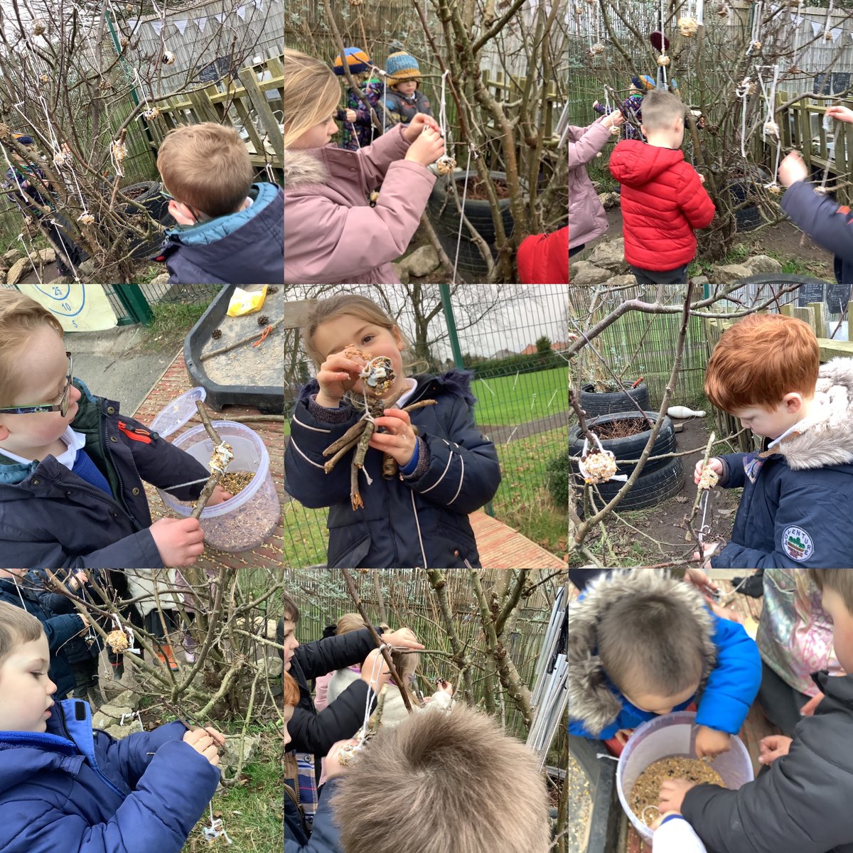 Fun on Forest Friday! We went for a walk looking for different signs of Winter. We saw a robin and other birds looking for food. We had lots of fun creating and making pine cone feeders to help care for the birds this Winter.  <a href="/TorrisholmeCPS/">Torrisholme Primary School</a> <a href="/lancsearlyyears/">Lancashire Early Years (LPDS)</a> <a href="/Natures_Voice/">RSPB</a>