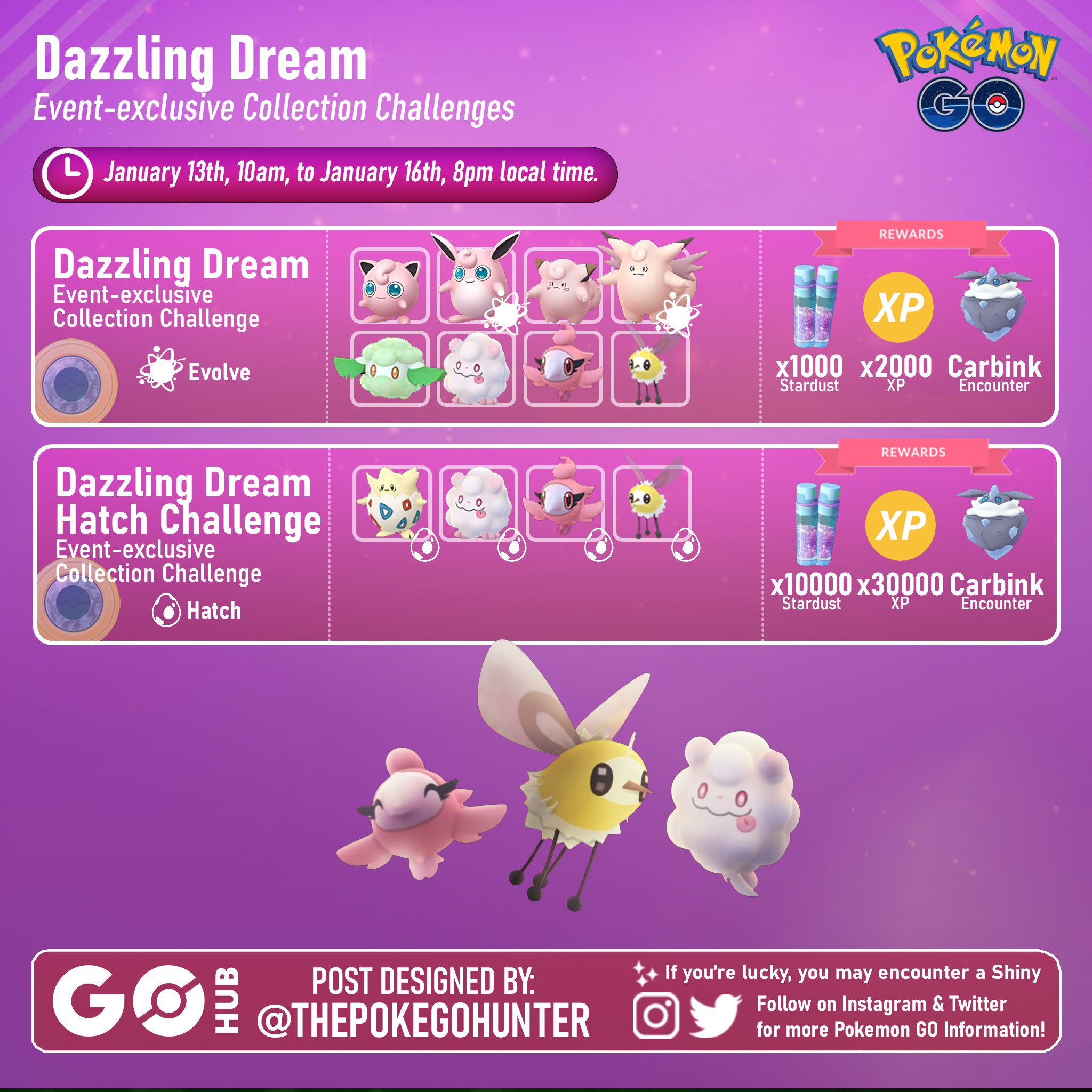 The Poke GO Hunter on X: &ldquo;Collection Challenges for the Dazzling 