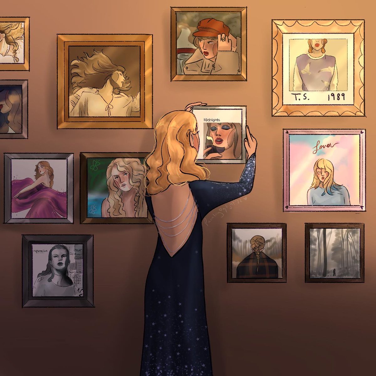 paintindaylight's tweet photo. The TS gallery posts all together!! (Since my reply of them is getting some attention 🥰) 1989 TV - speak now - midnights - red tv! https://t.co/T3AnUKQbV9