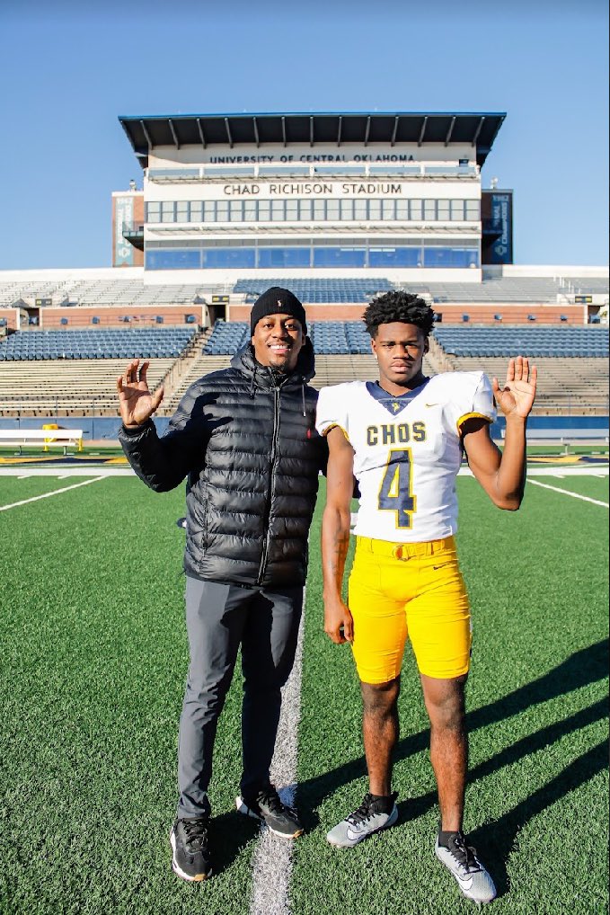 Braelon Adamah (@braelonadamah) on Twitter photo I am absolutely BLESSED and will be COMMITTING to <a href="/ucobronchofb/">UCO Football</a> <a href="/Coach_Rob_J/">Robert Jones</a> <a href="/_CoachNeal_/">Kevin Neal</a>
#GoBronchos 💙💛 I am absolutely BLESSED and will be COMMITTING to <a href="/ucobronchofb/">UCO Football</a> <a href="/Coach_Rob_J/">Robert Jones</a> <a href="/_CoachNeal_/">Kevin Neal</a>
#GoBronchos 💙💛