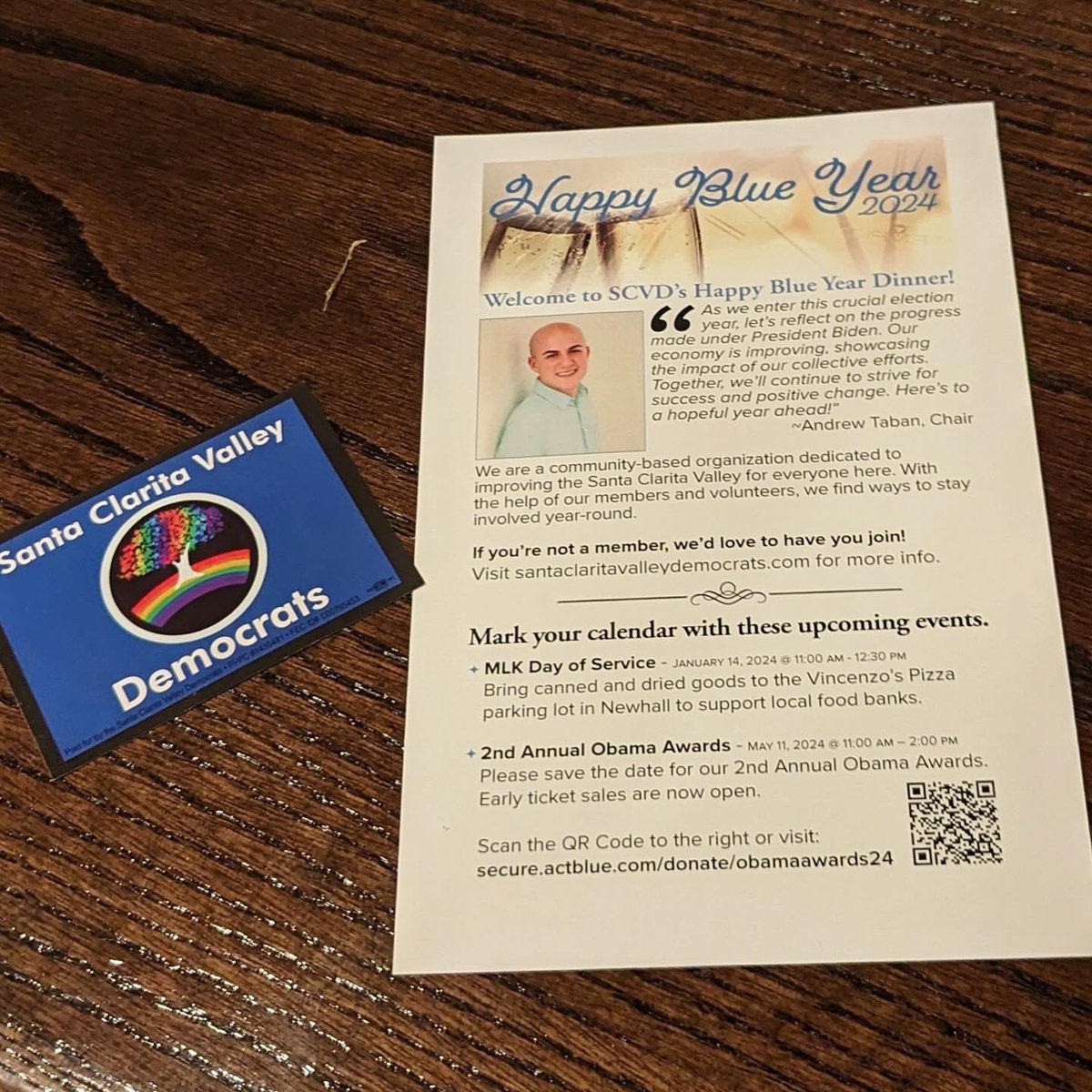 SCVDems's tweet photo. Thank you to everyone who joined us for our Happy Blue Year fundraiser last night. SCV Dems are ready to elect Democrats up and down the ballot this year so we can keep delivering for our community!  💙 https://t.co/4uaAE2SR0R