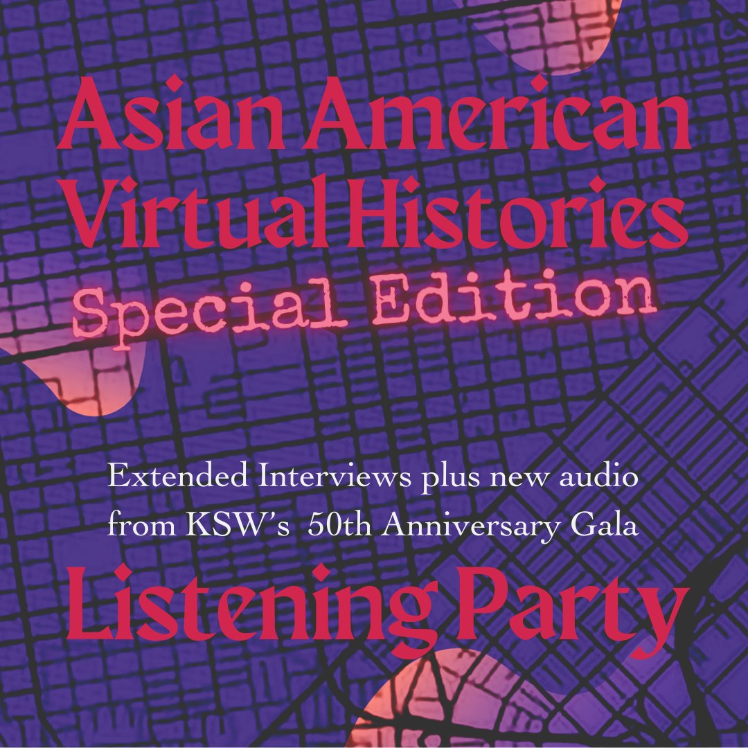 TONIGHT (1-12-24)! We're premiering an extended version of our intergenerational storytelling project Asian American Virtual Histories tonight at Arc Gallery & Studios. Join us for the listening party. No cover, food and refreshments.