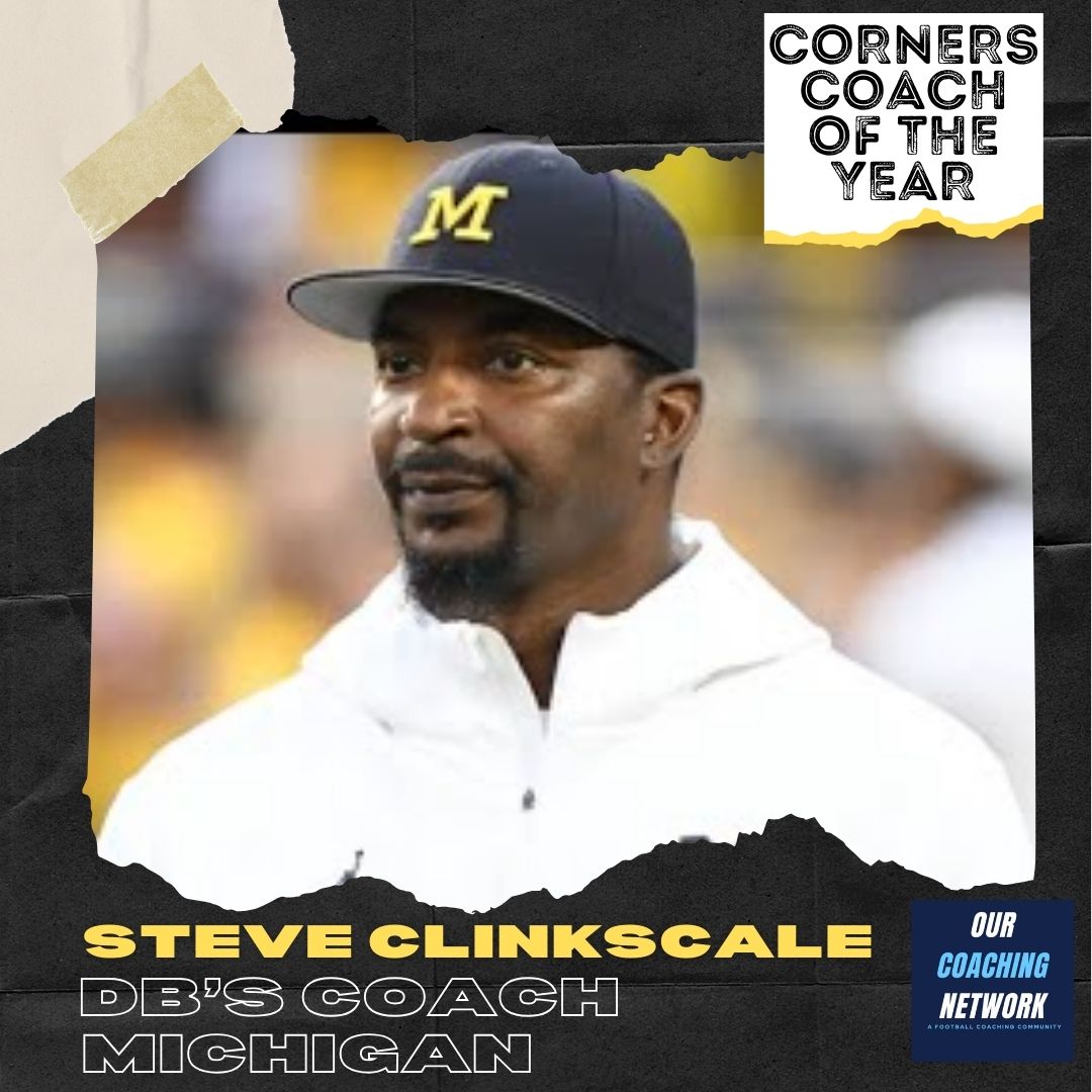 🏈Corners Coach of The Year🏈 Our B1G CBs Coach of the Year is @UMichFootball's Steve Clinkscale👏 Had 2 of the Top 4 Highest @pff Graded B1G DBs, the Best in Passer Rating Against, 2nd in Overall Grade& 3 of the Top 9, & 2 of the Top 9 in INTs✍️ CB Coach of The Year🧵👇