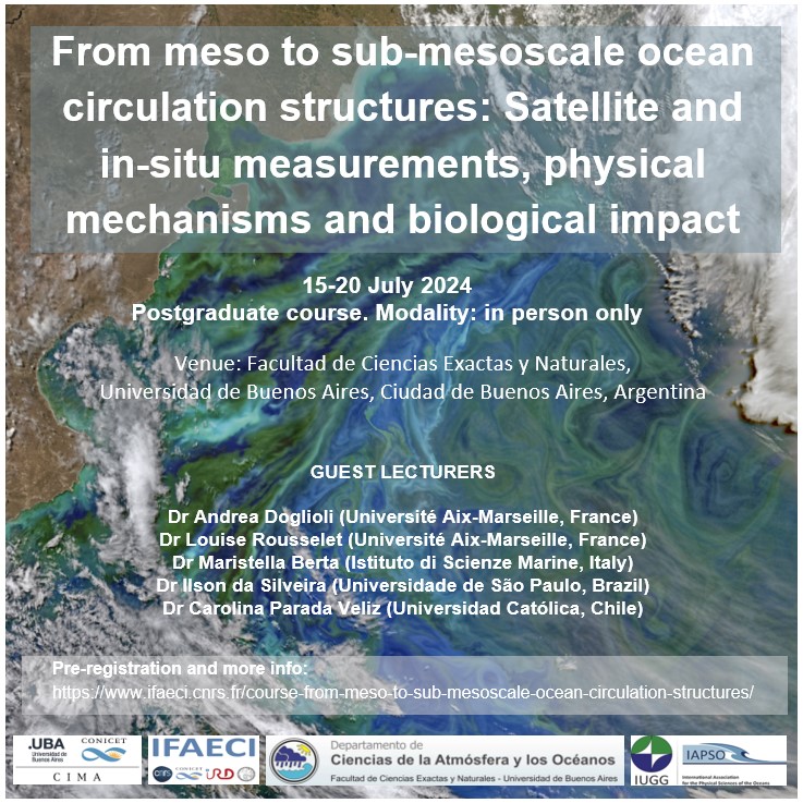 Pre-registration is open for a postgraduate course in Buenos Aires, organized with @CIMA_Science @DCAO_UBA @iapso_ecs @theIUGG Further information: ifaeci.cnrs.fr/course-from-me…… #oceanography #training #oceancirculation