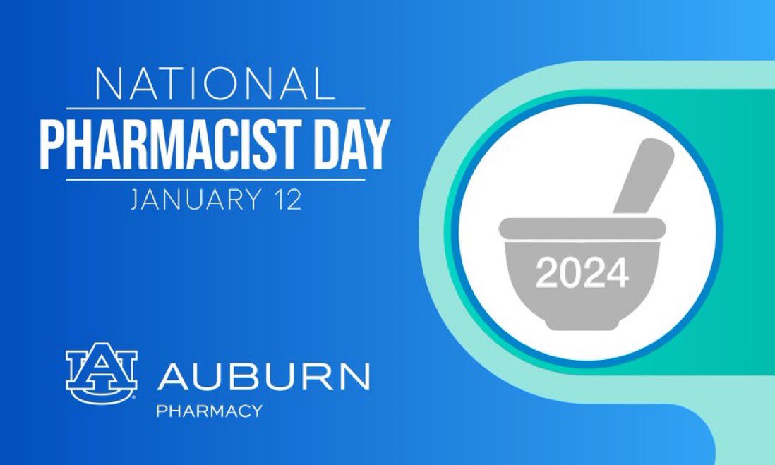 Happy National Pharmacist Day! Thank you to all the pharmacists for everything you do and the vital role you play in our health, communities, and lives! #PharmacistDay #AuburnPharmacist