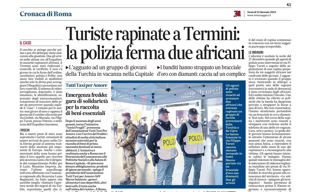 Oggi sul Messaggero facciamo il giro del mondo senza muoverci dalla Capitale