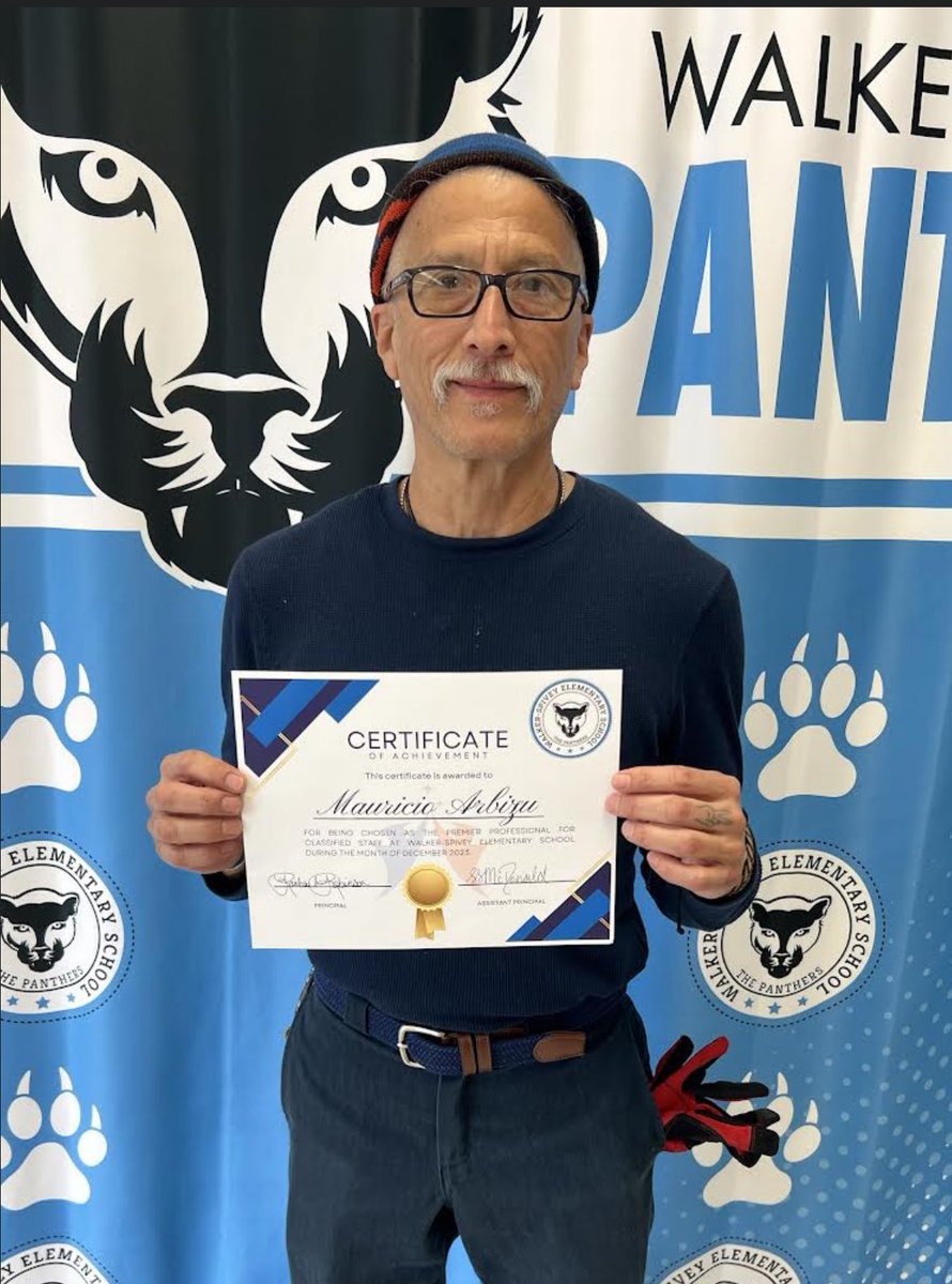 Congratulations to the premier professionals chosen this month at WSES! 🎉
Certified Staff: Tiarra Kernan
Classified Staff: Mauricio Arbizu 
We appreciate you both for all that you do! <a href="/CumberlandCoSch/">Cumberland County Schools</a> <a href="/Walker_SpiveyEl/">Walker Spivey Elementary School</a>