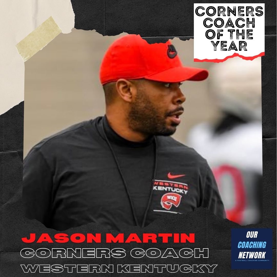 🏈Corners Coach of The Year🏈 Our CUSA CBs Coach of the Year is @WKUFootball's @_CoachMartin_👏 Had the Highest @pff Graded CB & 2 of the Top 6, Highest Graded in Coverage & 3 of the Top 16, & Leader in INTs, & 3 of Top 11 in Passer Rating Against✍️ CB Coach of The Year🧵👇