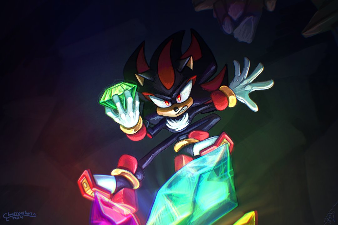 Sonic Prime Season 3 redraw dude this frame was so epic I had to give it a shot Shadow looked so freaking cool he goes where he wants (: