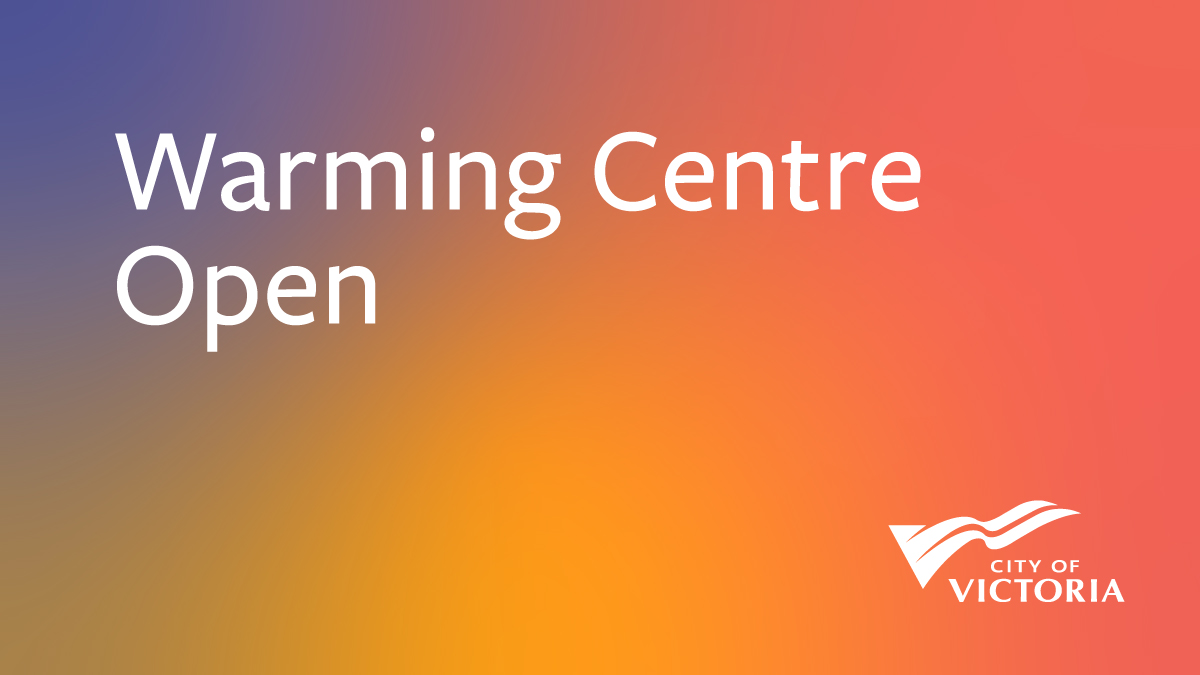Due to freezing temps, the City has opened an emergency warming centre at Cook St Village Activity Ctr, 380 Cook St. Daytime hrs: 10am-7pm &amp; overnight 9pm-8am. It will be open while extreme weather response active &amp; shelters at capacity. Check victoria.ca/news for updates.