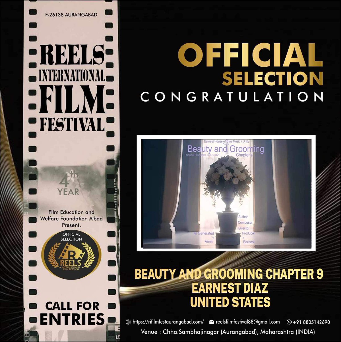 Thank you to the entire staff, team and judges at #reelsiff 

Song links:
song.link/BeautyandGroom…
