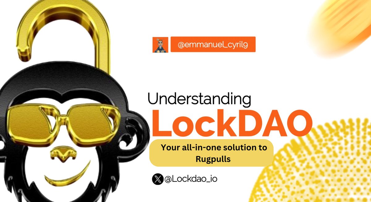 Statistics shows that nearly $2B was lost in crypto last year due to hacks , scams and rugpulls 

And we have all being in scenarios where devs pulls out liquidity in LP’s

Thereby making  investors tokens useless

What if there was a way to avoid ever  getting rugged again 

🧵