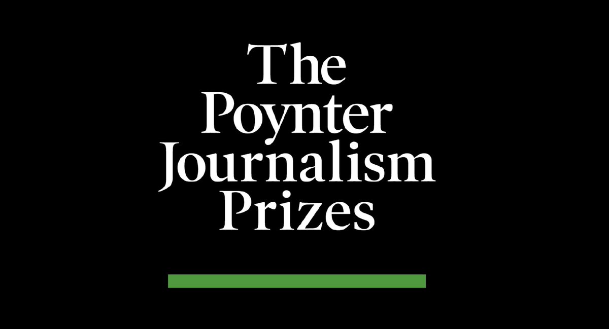 The Poynter Journalism Prizes are open for submissions! These awards will honor the best in American journalism from 2023. Learn more, and submit your newsroom’s work: poynterprizes.secure-platform.com/a