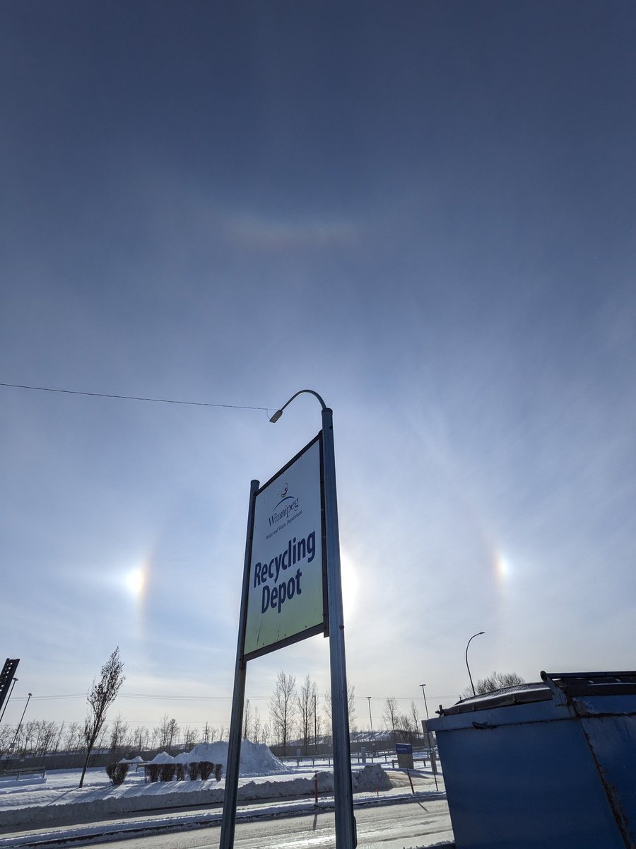 Doing my part and saw this....Sundogs with an upper tangent arc today.
<a href="/weathernetwork/">The Weather Network</a>