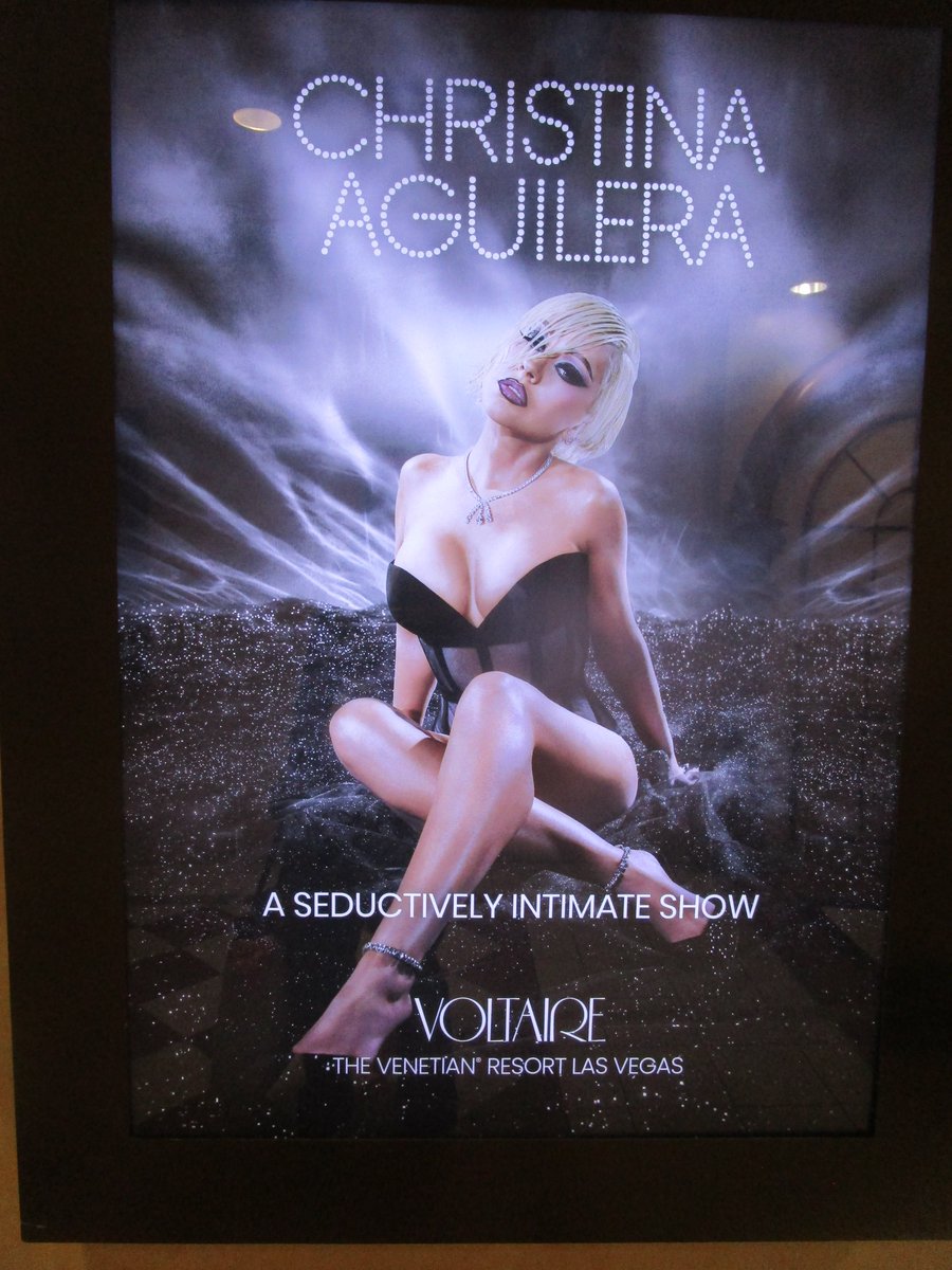 looks like Christina Aguilera is all grown up! I may have to go to Vegas to see her show! #christinaaguilera  #TheVenetian #LasVegas