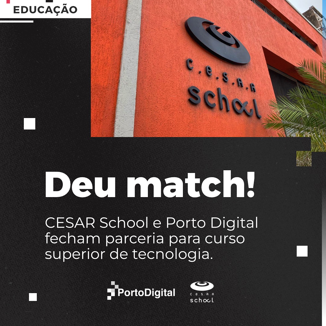 Já pensou em estudar Análise e Desenvolvimento de Sistemas através do programa #EmbarqueDigital? Acabamos de fechar parceria com o <a href="/porto_digital/">Porto Digital</a> e agora chegou a oportunidade perfeita para ser CESAR School!

Faça inscrição em: educ.rec.br/embarquedigital.