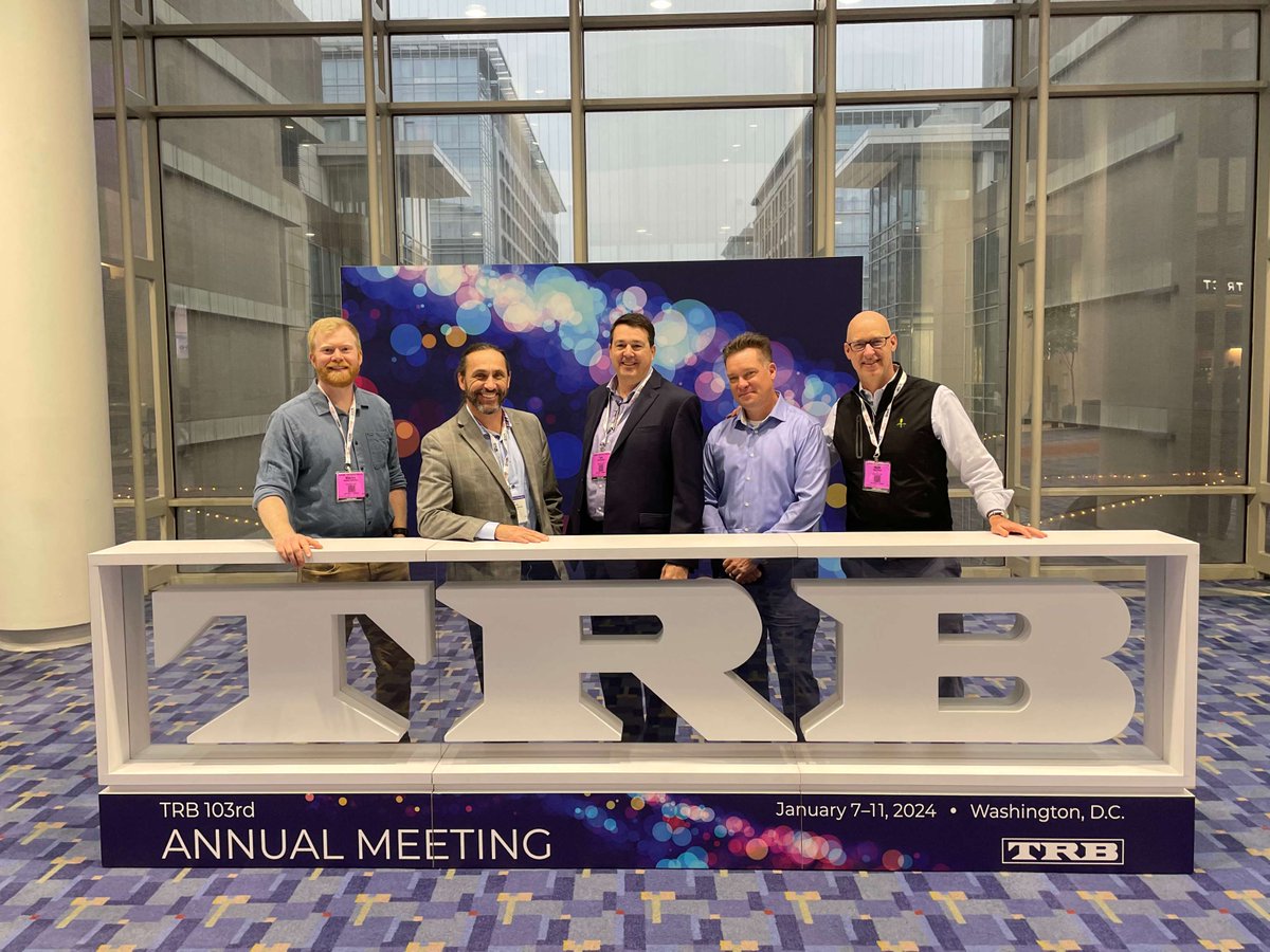 It was a remarkable week at the Transportation Research Board's annual meeting in Washington, DC! Reflecting on the experience, we're excited by all the talent and innovation that drives the transportation sector forward. #TRBAM #TRBAM2024 #TransportationInnovation