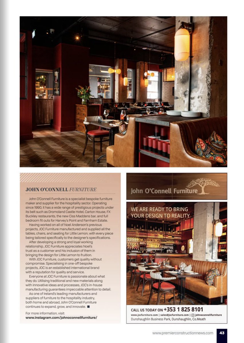 ODonnellONeill's tweet photo. β¦ nice recognition piece for @littlelemonrhw in Decembers Premier Hospitality Magazine
https://t.co/cMlTA4lLSt
#littlelemon #design #interiordesign #hospitality #dublinfood https://t.co/2wCvkwNihB