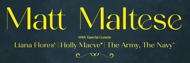 Matt’s announced the special guests at the shows ( UK: Liana | Europe: Maeve | Americas: The Amy, The Navy) and honestly excited 🥹😅 #mattmaltese #touringjusttotour #lianaflores