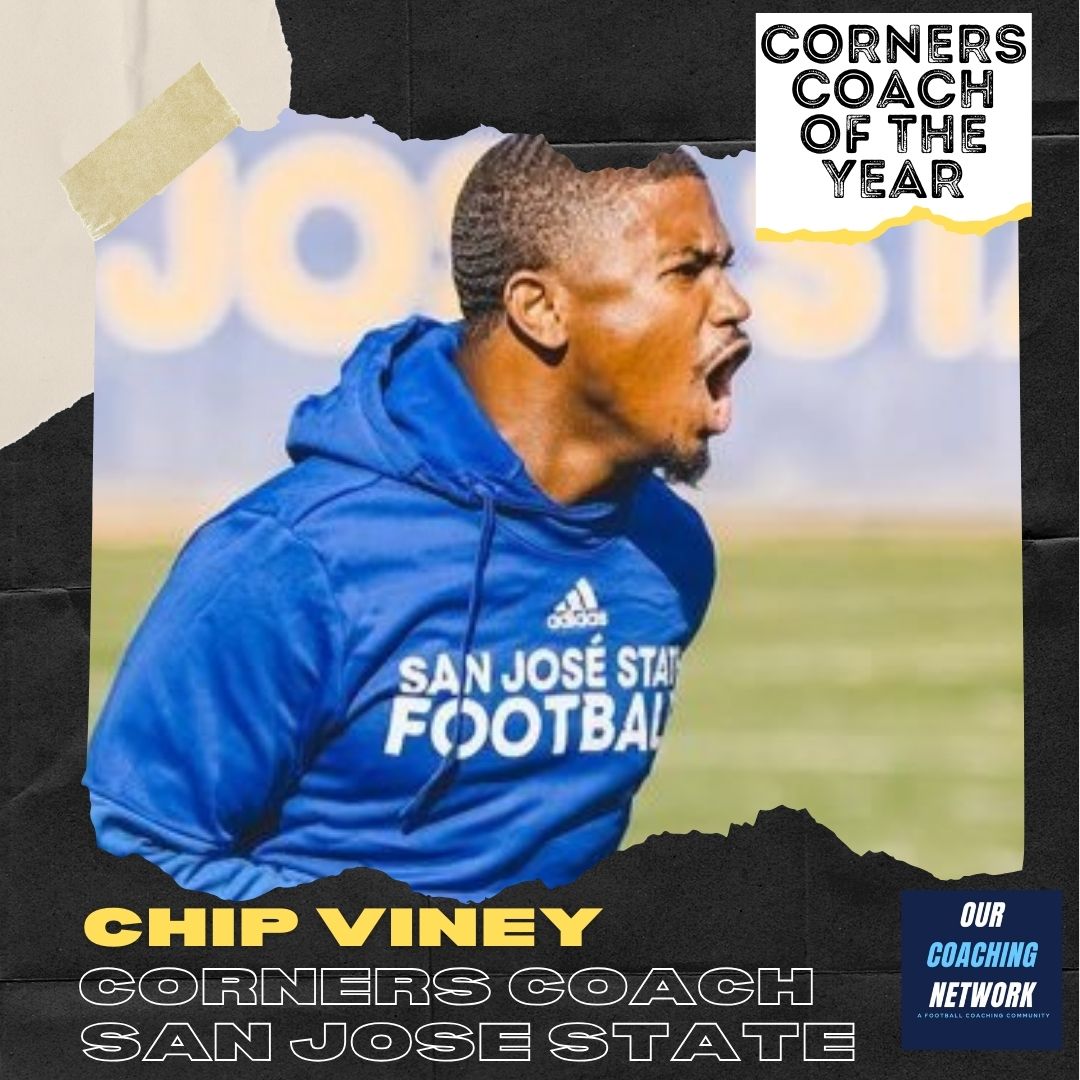 🏈Corners Coach of The Year🏈 Our Mountain West CBs Coach of the Year is @SanJoseStateFB's @CoachChipViney👏 Had the Highest @pff Graded MWC CB & 2 of the Top 11, Highest Graded in Coverage, 2nd in Passer Rating Against, & 3rd in INTs✍️ CB Coach of The Year🧵👇
