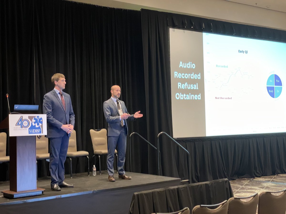 NAEMSP (@naemsp) on Twitter photo Patient refusals are one of the leading sources of lawsuits in the prehospital environment. In this session, NAEMSP Communications Committee Chair <a href="/BMorshediMD/">Brandon Morshedi, MD, DPT, FACEP, FAEMS</a> and his colleague <a href="/BrianMillerMD/">Brian Miller, MD</a> discuss utilizing audio recordings to document low-risk patient refusals. #NAEMSP2024 Patient refusals are one of the leading sources of lawsuits in the prehospital environment. In this session, NAEMSP Communications Committee Chair <a href="/BMorshediMD/">Brandon Morshedi, MD, DPT, FACEP, FAEMS</a> and his colleague <a href="/BrianMillerMD/">Brian Miller, MD</a> discuss utilizing audio recordings to document low-risk patient refusals. #NAEMSP2024