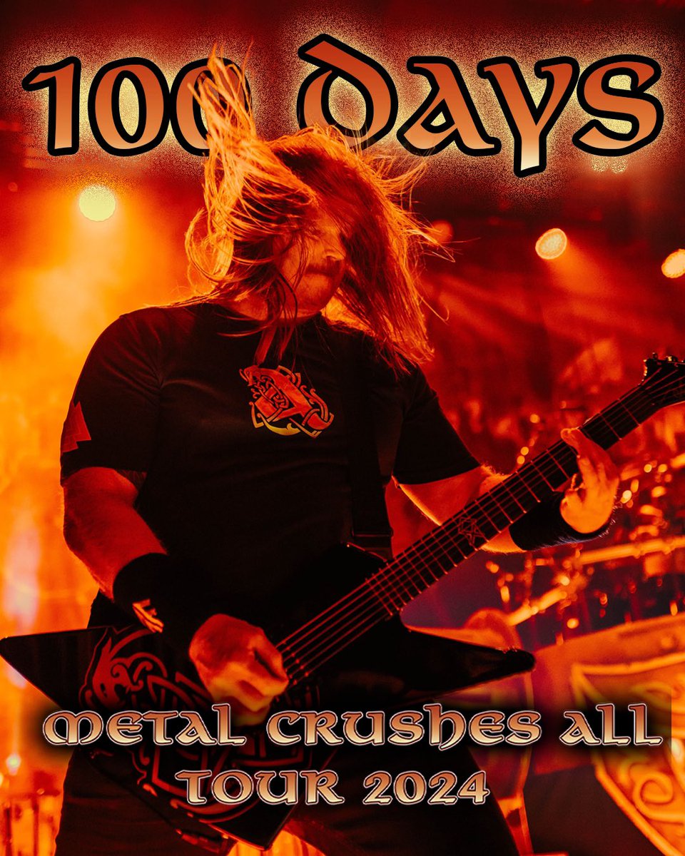 100 sunsets remain until North America is crushed by METAL. 🔥 🤘 @CorpseOfficial @obituarytheband @Frozensoultx